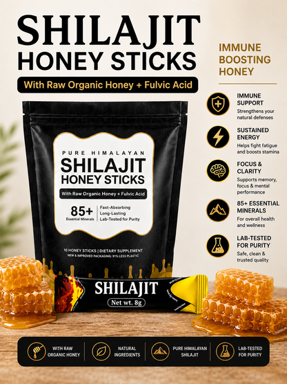 Honey Sticks- Immune Boosting Shilajit